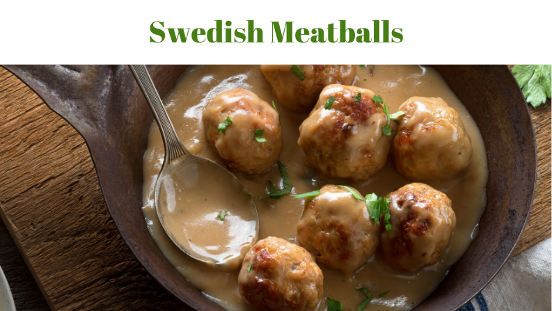 Swedish Meatballs for the Holiday Party Win