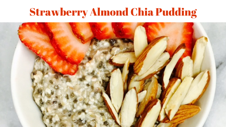 Strawberry Almond Chia Pudding