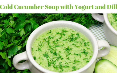 Cold Cucumber Soup with Yogurt and Dill